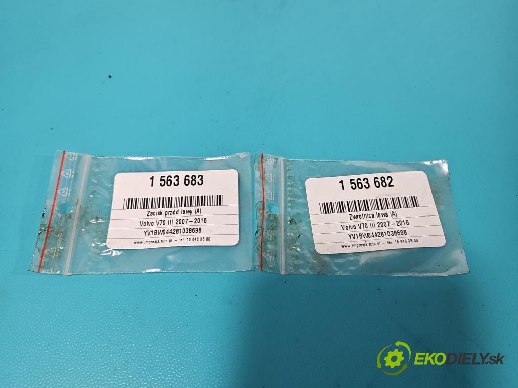 Volvo V70 III 2007-2016 2.0 16V 145 HP manual 107 kW 1999 cm3 5- brzdič predné ľavý  (Kľučka dverí ostatné)
