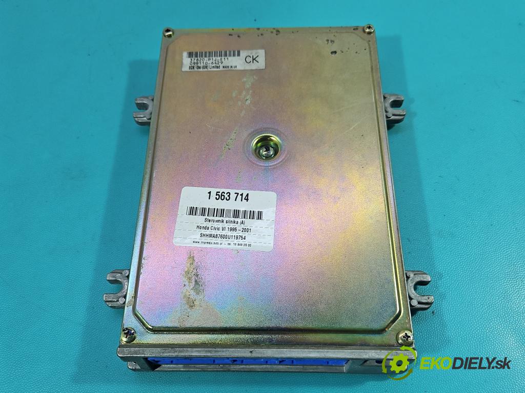 Honda Civic VI 1995-2001 1.4 16V 90 HP manual 66 kW 1396 cm3 5- riadiaca jednotka motora 37820-P1J-E11