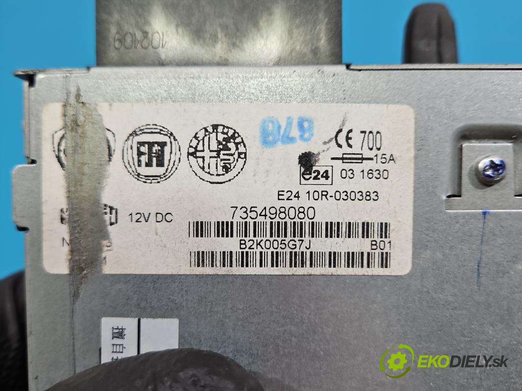 Fiat Bravo II 2007-2014 1.4 T 120 HP manual 88 kW 1368 cm3 5- Radio originál 735498080
