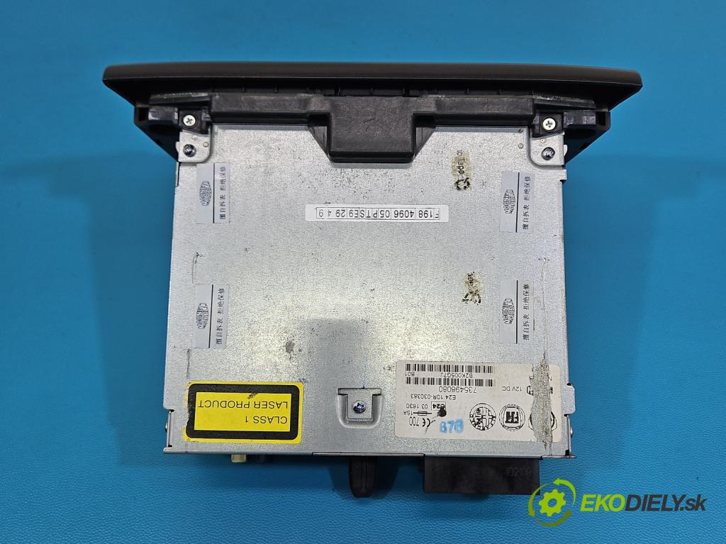 Fiat Bravo II 2007-2014 1.4 T 120 HP manual 88 kW 1368 cm3 5- Radio originál 735498080