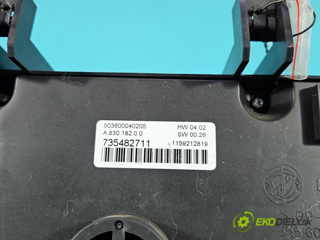 Fiat Bravo II 2007-2014 1.4 T 120 HP manual 88 kW 1368 cm3 5- panel kúrenia 735482711