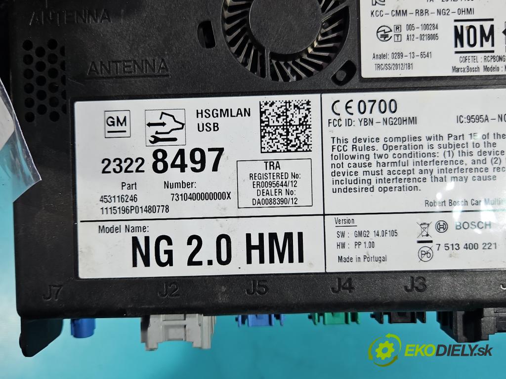 Opel Insignia A 2008-2017 2.0 cdti 170 HP manual 125 kW 1956 cm3 4- riadiaca jednotka ostatné 23228497