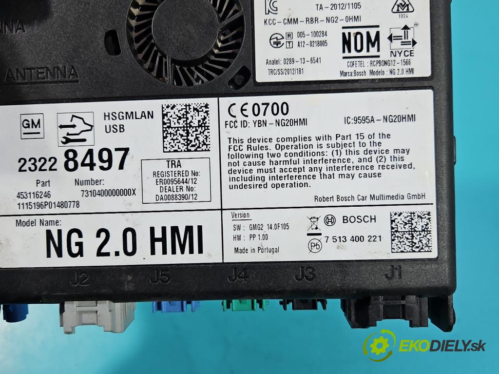 Opel Insignia A 2008-2017 2.0 cdti 170 HP manual 125 kW 1956 cm3 4- riadiaca jednotka ostatné 23228497