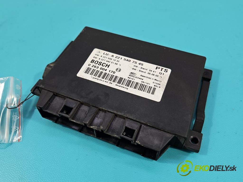 Mercedes S W221 2005-2013 3.5 V6 272 hp automatic 200 kW 3498 cm3 4- řídící jednotka parkování 0263004170