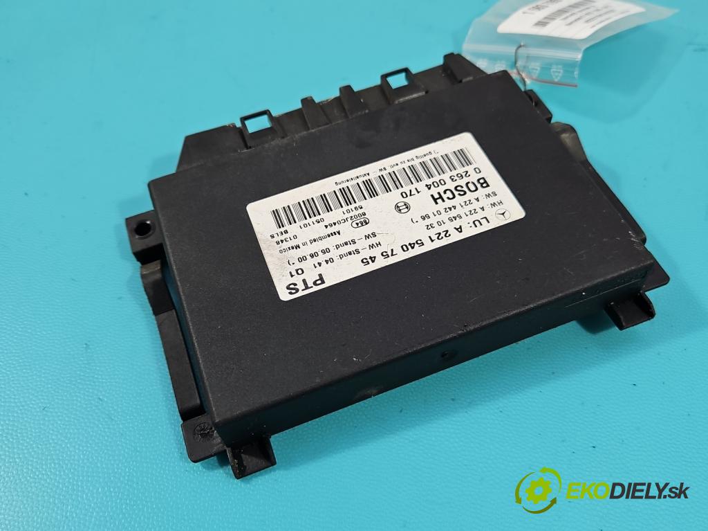 Mercedes S W221 2005-2013 3.5 V6 272 HP automatic 200 kW 3498 cm3 4- riadiaca jednotka parkovaní: 0263004170