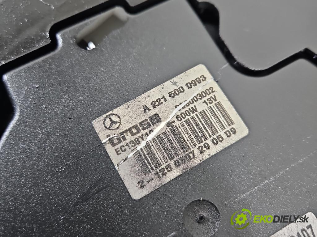 Mercedes S W221 2005-2013 3.5 V6 272 HP automatic 200 kW 3498 cm3 4- Ventilátor chladiča A2215001193