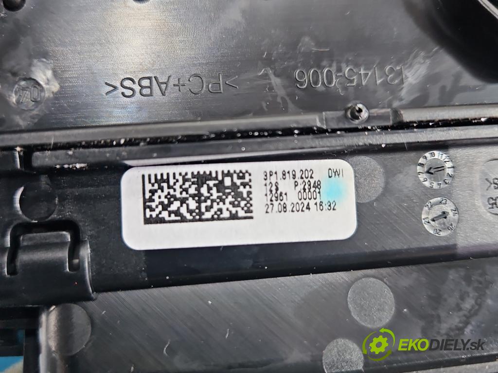 Skoda Superb IV 2023- 2.0 TDI 150 HP automatic 110 kW 1968 cm3 5- lišta ozdobná vnitŕní: 3P1819202