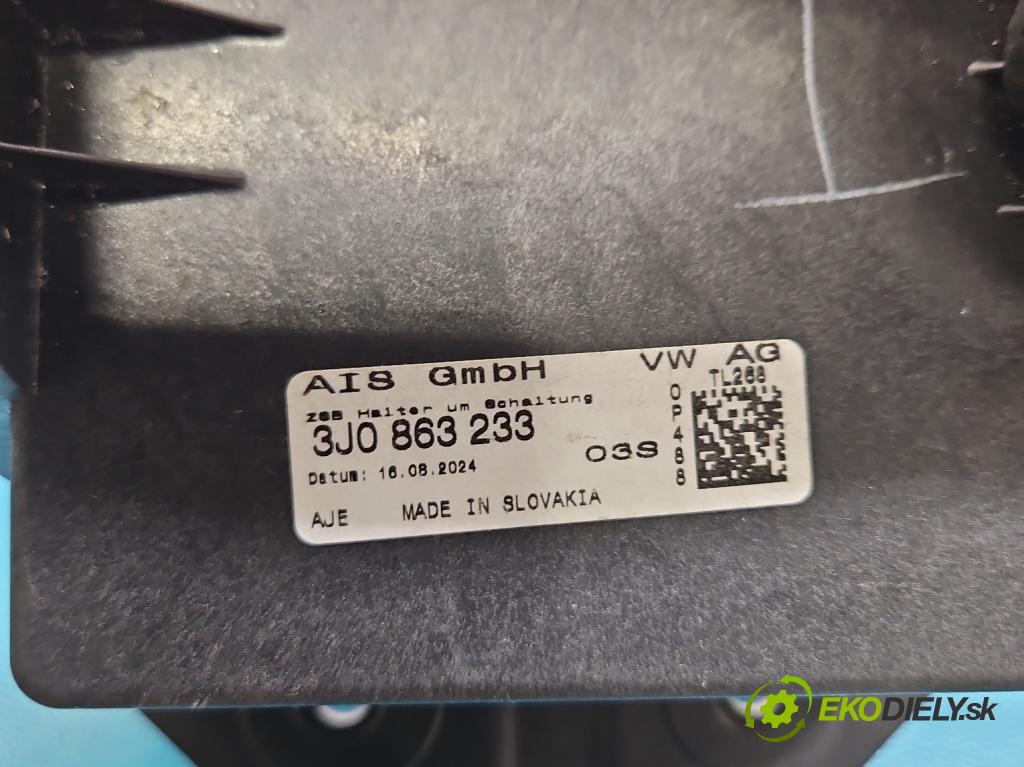 Skoda Superb IV 2023- 2.0 TDI 150 hp automatic 110 kW 1968 cm3 5- Upevnění: 3J0863233