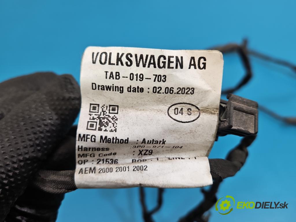 Skoda Superb IV 2023- 2.0 TDI 150 hp automatic 110 kW 1968 cm3 5- Balíček: nárazníku zadní 3P0971104