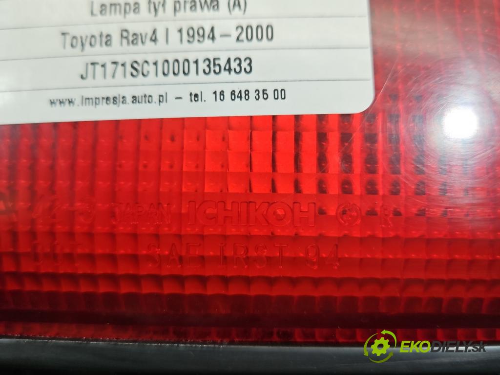 Toyota Rav4 I 1994-2000 2.0 16V 129 HP manual 95 kW 1998 cm3 3- svetlo / reflektor zadné pravé  (Kľučka dverí ostatné)