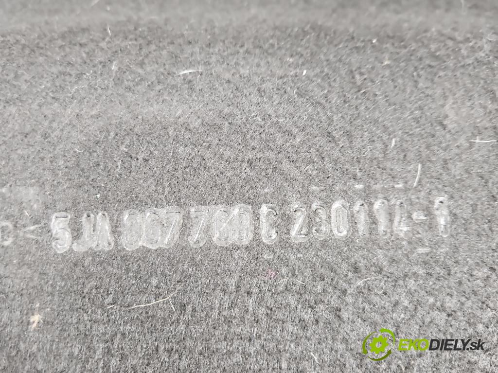 Skoda Rapid 2012-2019 1.2 TSI CBZA 86 HP manual 63 kW 1197 cm3 5- zadná 5JA867769C (Pláto kufra)