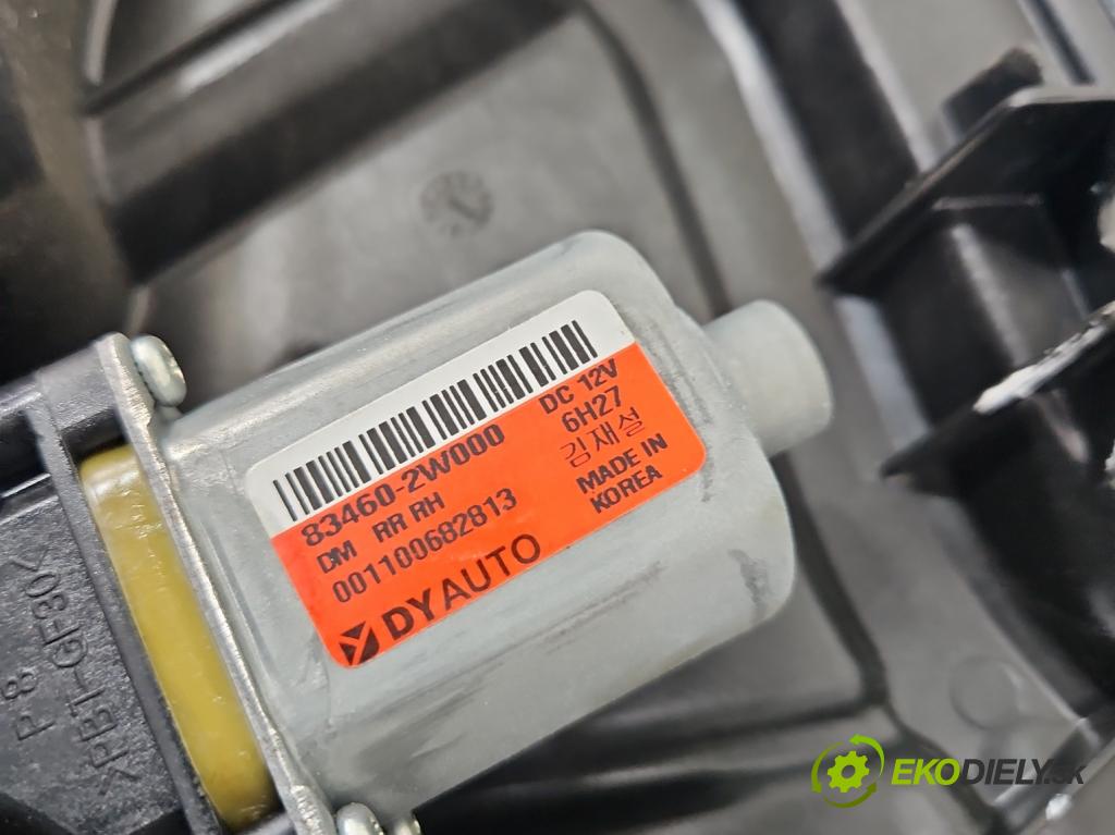 Hyundai Santa Fe III 2012–2018 2.4 GDI 190 HP automatic 140 kW 2359 cm3 5- mechanizmus okna zadné pravý 83460-2W000