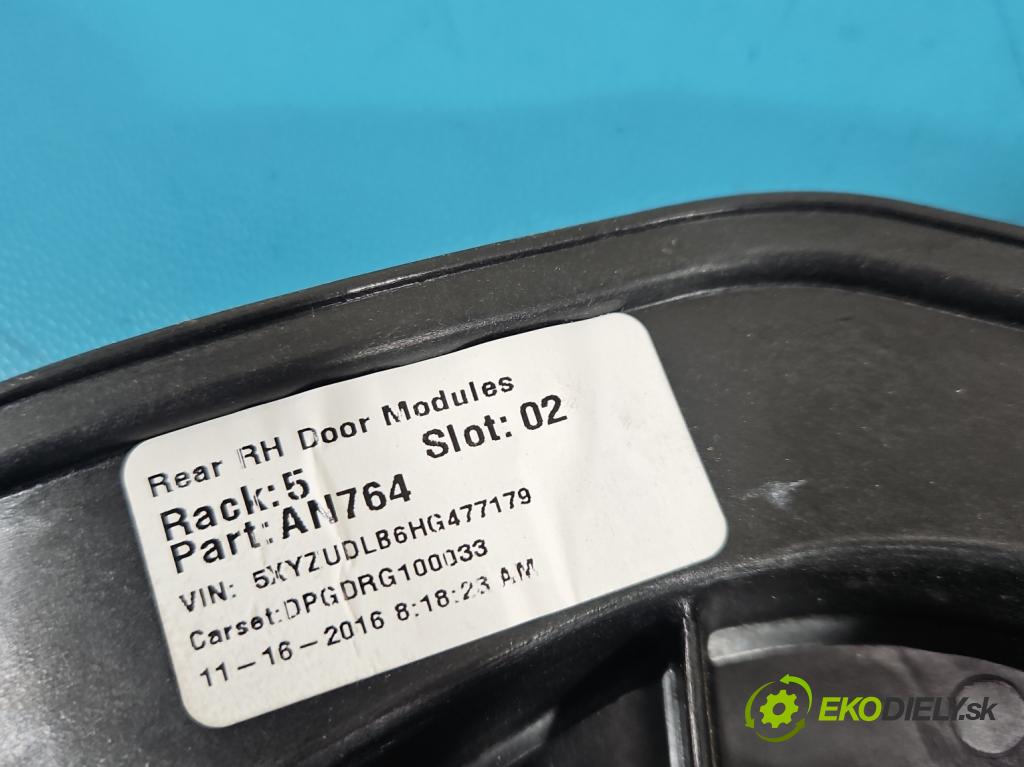 Hyundai Santa Fe III 2012–2018 2.4 GDI 190 HP automatic 140 kW 2359 cm3 5- mechanizmus okna zadné pravý 83460-2W000