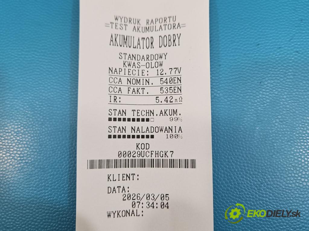 Opel Astra III 2004-2014 1.8 16V 125 HP manual 92 kW 1796 cm3 5- Akumulator automobilovy