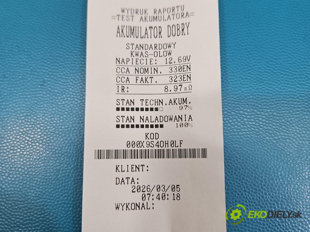 Daewoo Matiz 0.8 8V 50KM manual 37 kW 796 cm3 5- Akumulator automobilovy