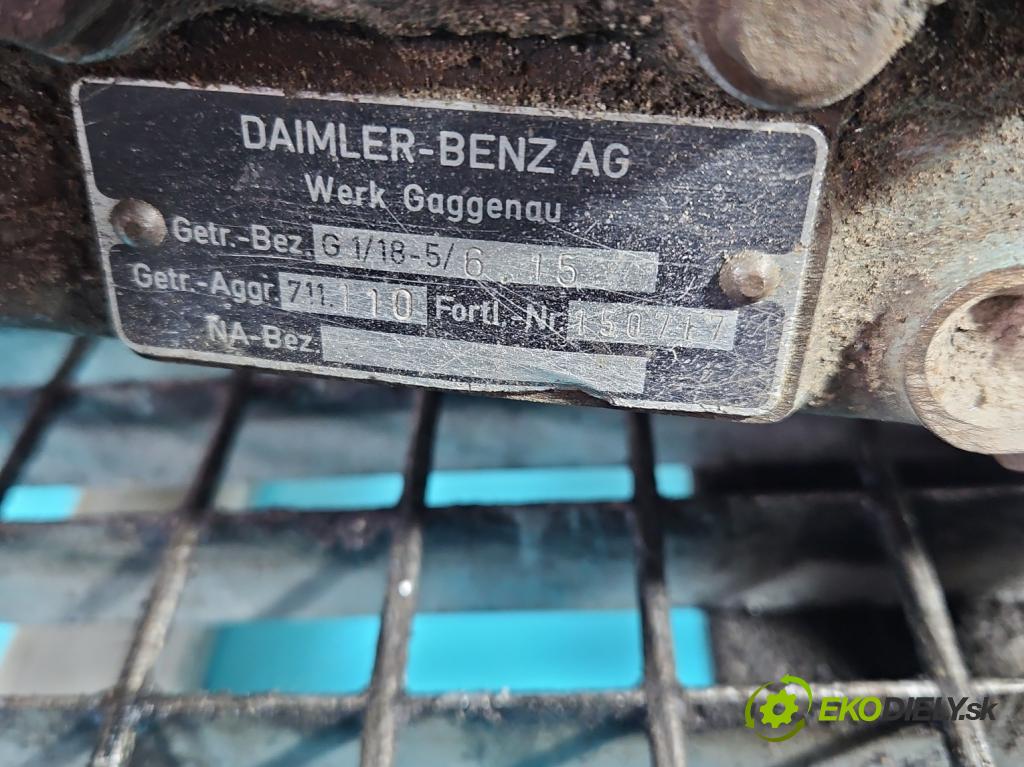 Mercedes KACZKA T1 W601 2.4d 88 HP manual 65 kW 2350 cm3 5- prevodovka stupeň,rýchlosť manual 711.110