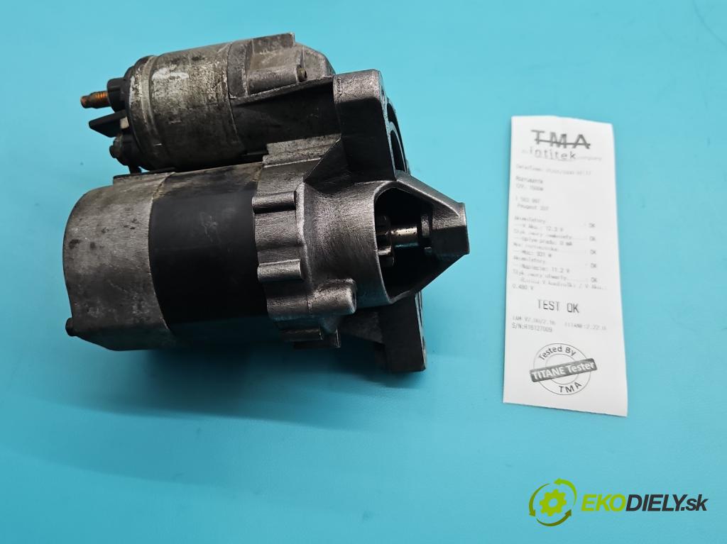 Peugeot 207 1.4 8V 73 hp manual 54 kW 1360 cm3 5- startér: TS8E2 (Startér)