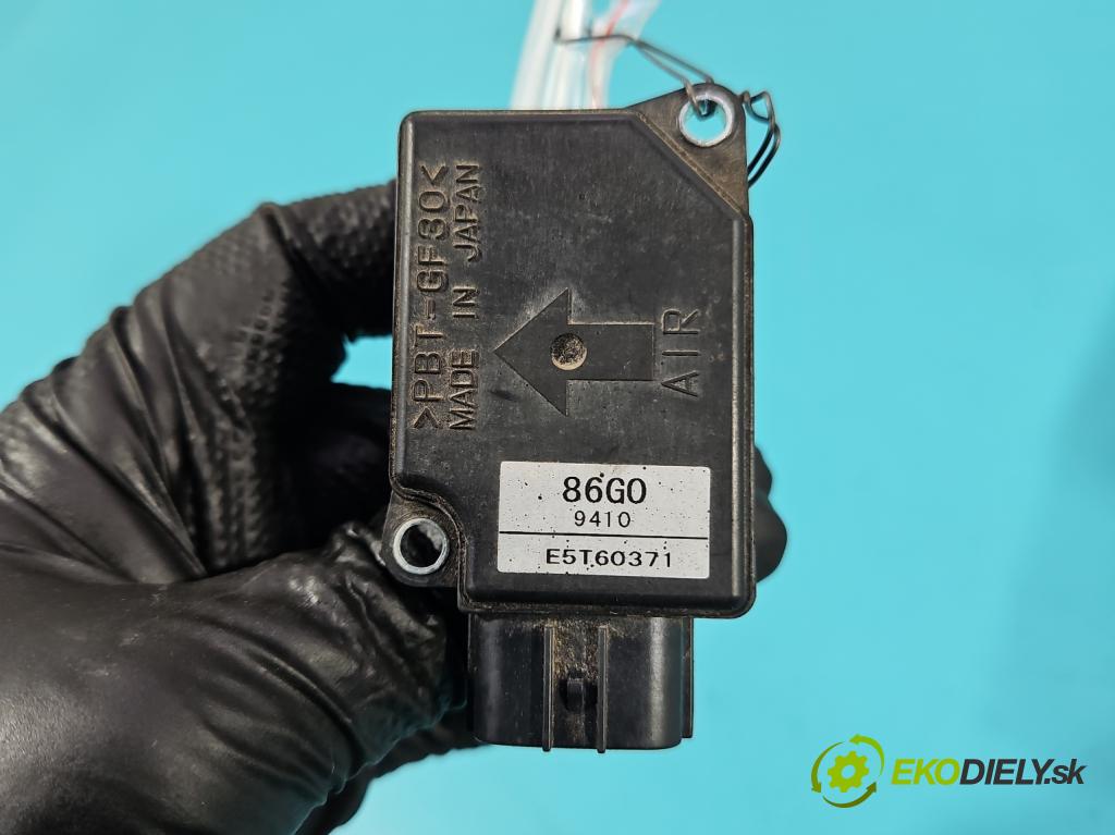 Opel Agila B 2008-2014 1.0 12V 65 hp manual 48 kW 996 cm3 5- váha vzduchu E5T60371 (Snímač hmotnosti vzduchu)