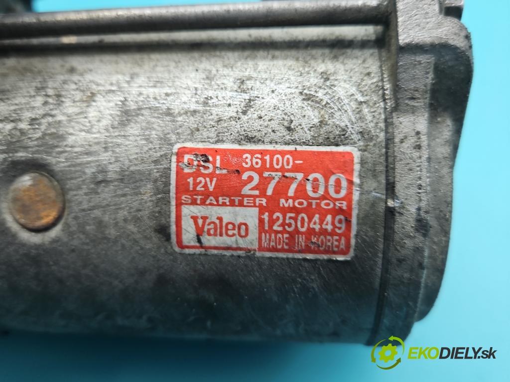 Kia Ceed I 2006-2012 2.0 crdi 140 HP manual 103 kW 1991 cm3 5- štartér 36100-27700 (Štartér)