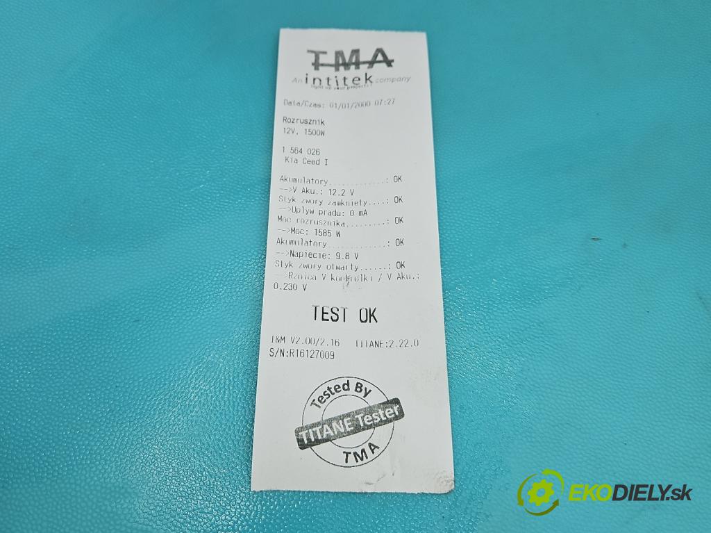 Kia Ceed I 2006-2012 2.0 crdi 140 HP manual 103 kW 1991 cm3 5- štartér 36100-27700 (Štartér)