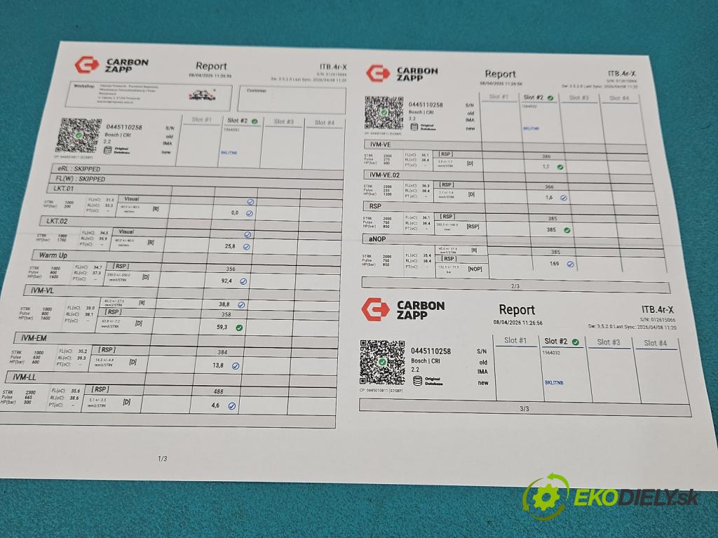 Kia Ceed I 2006-2012 2.0 crdi 140 HP manual 103 kW 1991 cm3 5- vstrek 0445110258 (Vstrekovač paliva)