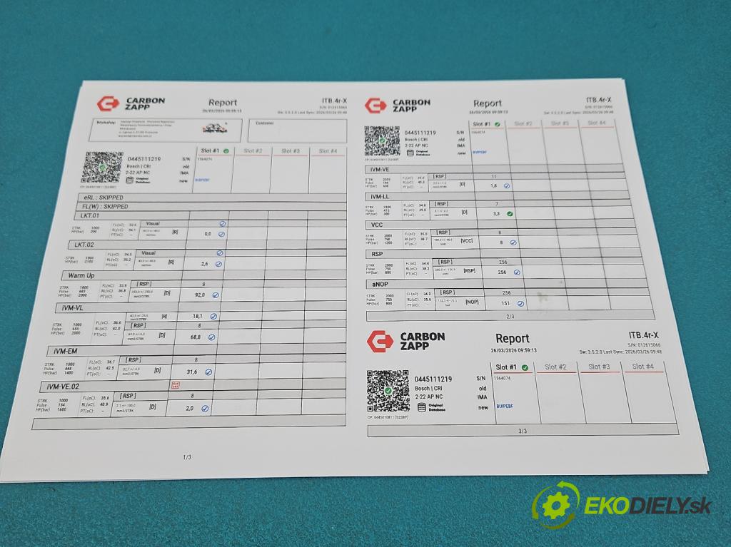 Skoda Superb IV 2023- 2.0 TDI 150 hp automatic 110 kW 1968 cm3 5- vstřikovač 0445111219 (Vstřikovač paliva)