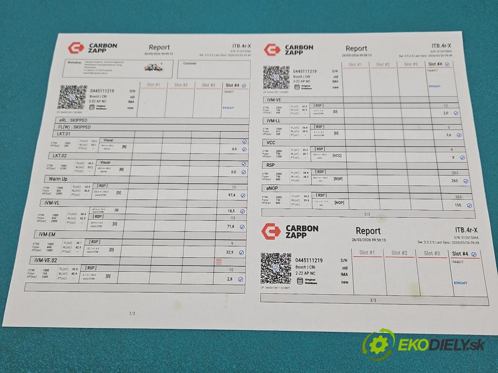 Skoda Superb IV 2023- 2.0 TDI 150 hp automatic 110 kW 1968 cm3 5- vstřikovač 0445111219 (Vstřikovač paliva)