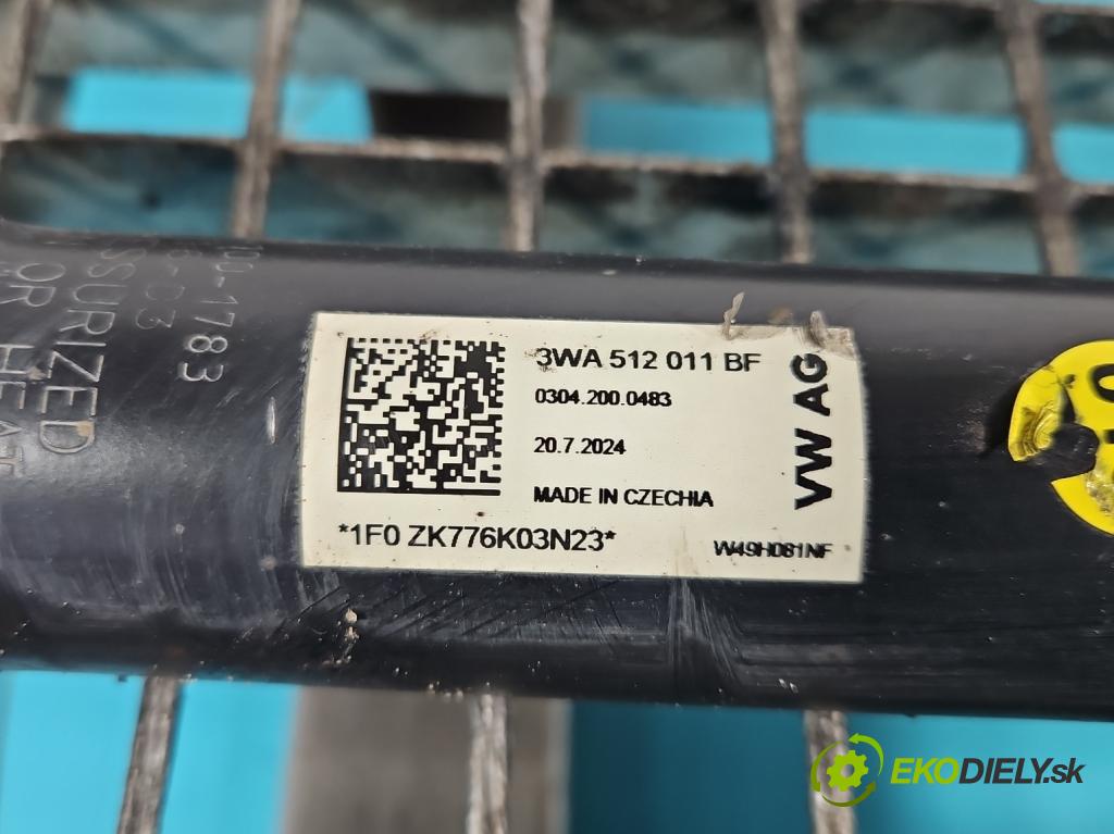 Skoda Superb IV 2023- 2.0 TDI 150 HP automatic 110 kW 1968 cm3 5- tlmič zadné ľavý 3WA512011BF (Kľučka dverí ostatné)