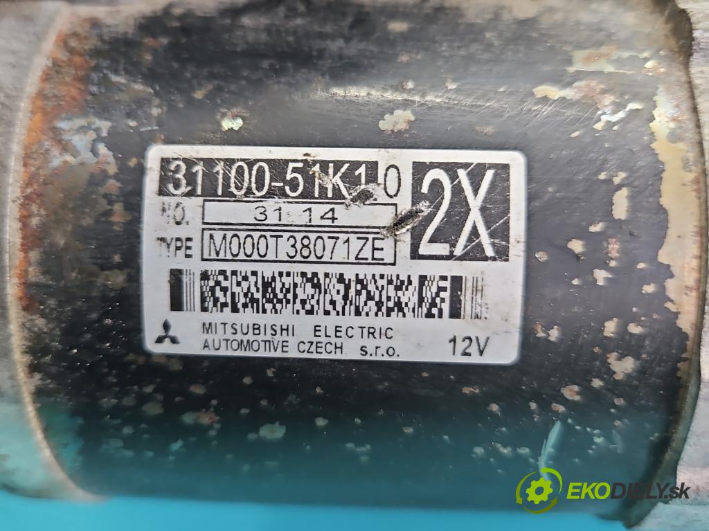 Suzuki Swift Mk7 2010-2017 1.2 16V 94 HP manual 69 kW 1242 cm3 5- štartér 31100-51K10 (Štartér)