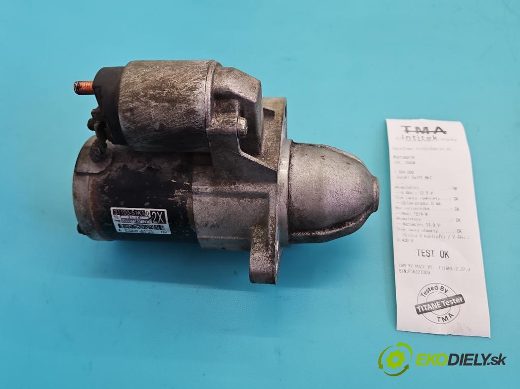 Suzuki Swift Mk7 2010-2017 1.2 16V 94 hp manual 69 kW 1242 cm3 5- startér: 31100-51K10 (Startér)