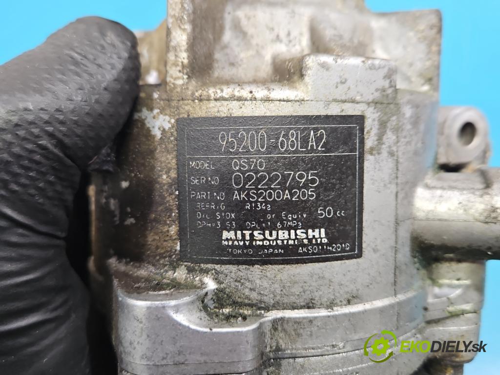 Suzuki Swift Mk7 2010-2017 1.2 16V 94 HP manual 69 kW 1242 cm3 5- Kompresor: klimatizácie 95200-68LA2 (Kompresor klimatizácie)