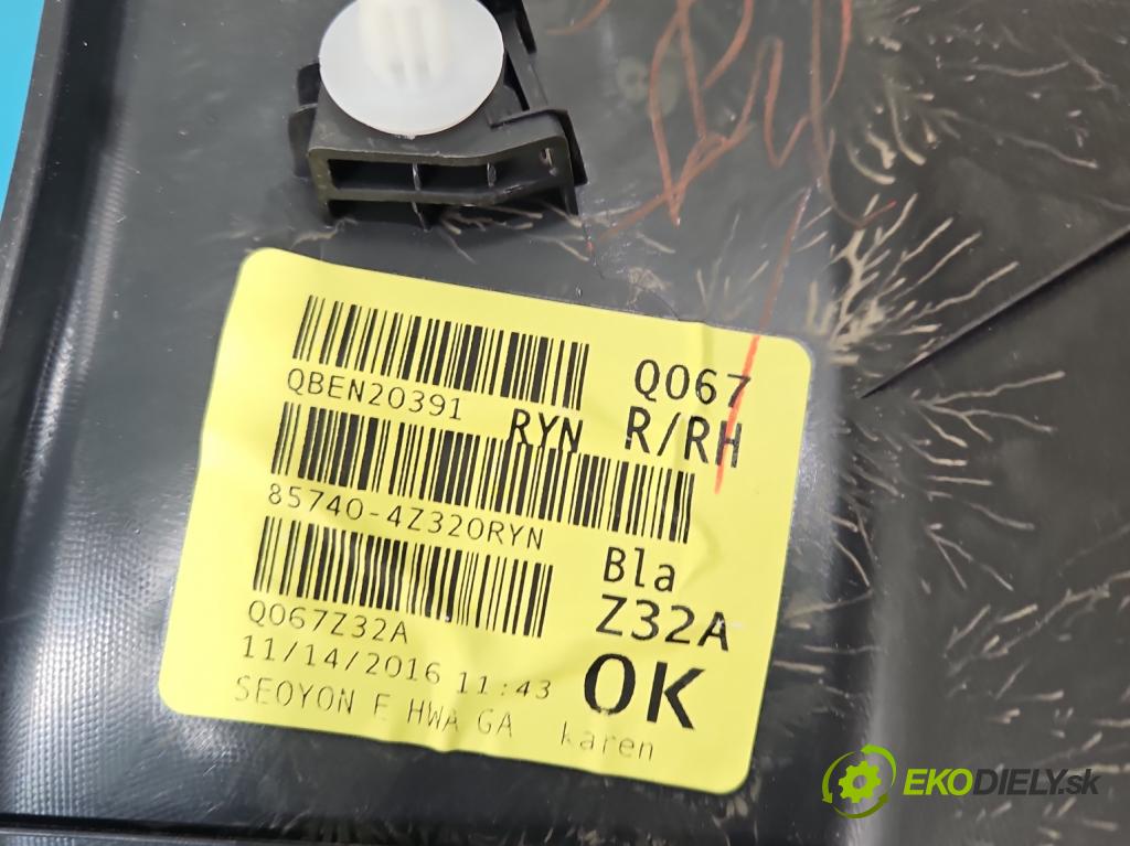 Hyundai Santa Fe III 2012–2018 2.4 GDI 190 HP automatic 140 kW 2359 cm3 5- Čalounictví: kufra: pravé 85741-4Z300