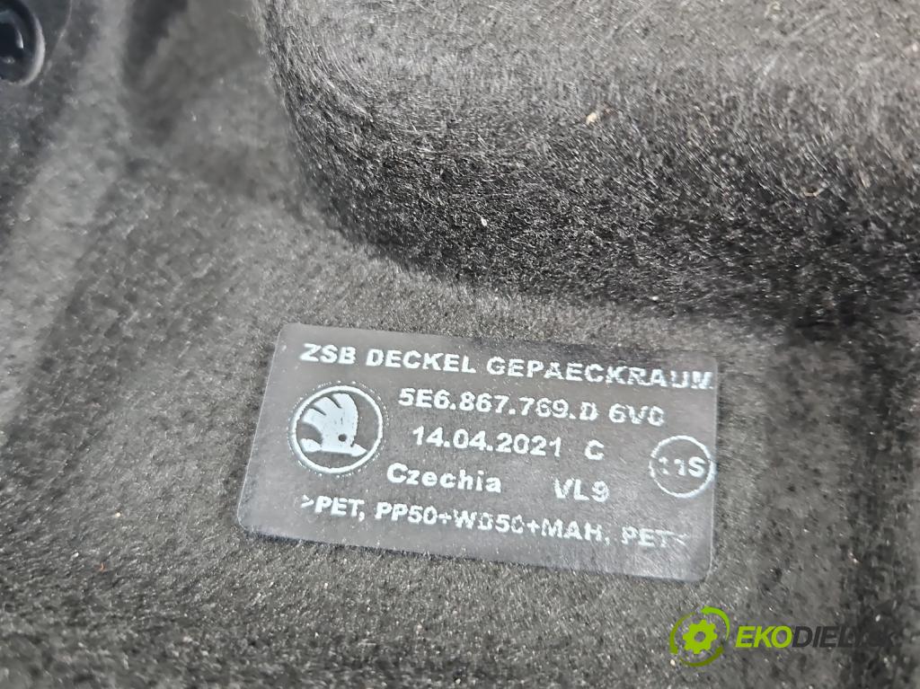 Skoda Octavia IV 2019- 2.0 TDI 116 HP manual 85 kW 1968 cm3 5- zadná 5E6867769D (Pláto kufra)