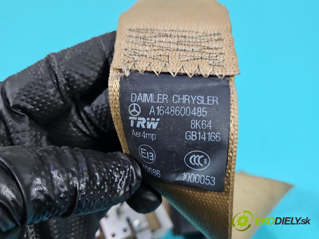 Mercedes ML W164 2005-2011 3.0 CDI V6 224hp automatic 165 kW 2987 cm3 5- pas bezpečnosť: zadné pravý A1648600485