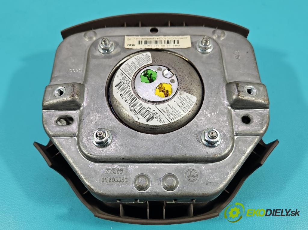 Mercedes ML W164 2005-2011 3.0 CDI V6 224hp automatic 165 kW 2987 cm3 5- airbag vzduch: Řidiči: A1644600098 (Airbag)