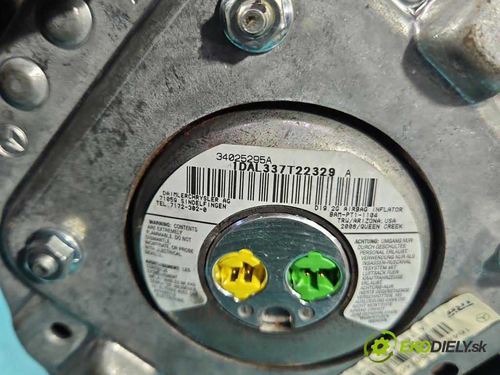 Mercedes ML W164 2005-2011 3.0 CDI V6 224hp automatic 165 kW 2987 cm3 5- airbag vzduch: Řidiči: A1644600098 (Airbag)