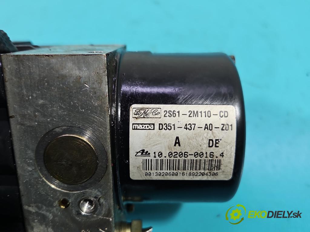 Ford Fiesta Mk6 2002-2008 1.3 8V 69KM manual 51 kW 1299 cm3 5- čerpadlo abs 2S61-2M110-CD (Pumpa ABS)