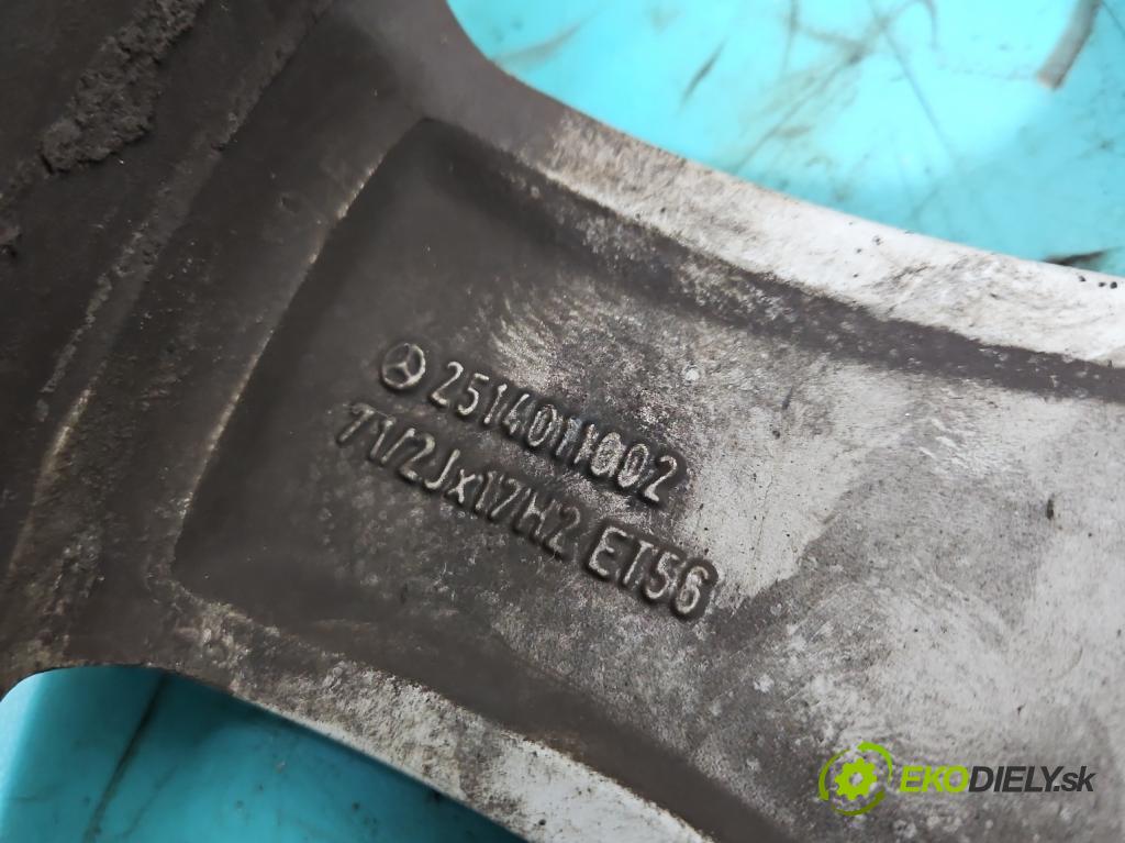 Mercedes ML W164 2005-2011 3.0 CDI V6 224 hp automatic 165 kW 2987 cm3 5- Felga hliník 17" 2514011002