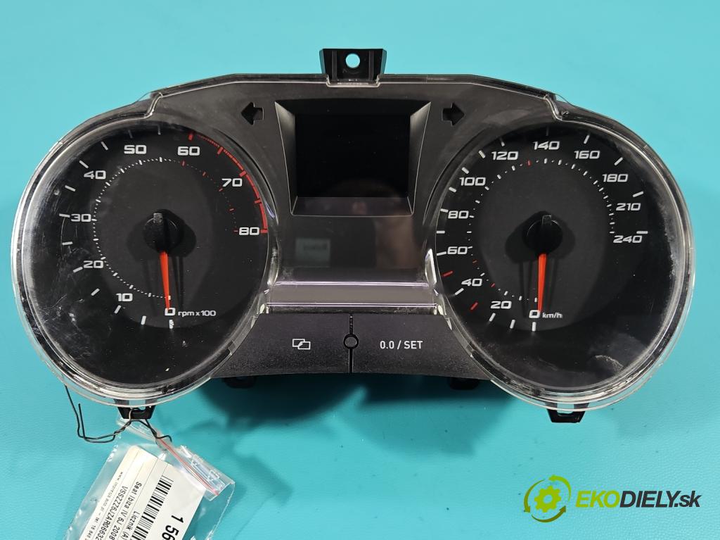 Seat Ibiza IV 6J 2008-2017 1.2 12V 69KM manual 51 kW 1198 cm3 3- Přístrojová deska 6J0920801 (Přístrojová deska)