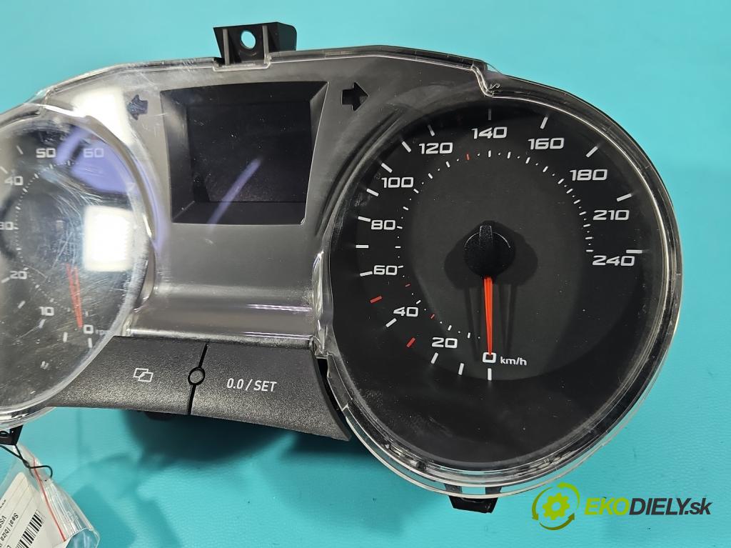 Seat Ibiza IV 6J 2008-2017 1.2 12V 69KM manual 51 kW 1198 cm3 3- Přístrojová deska 6J0920801 (Přístrojová deska)