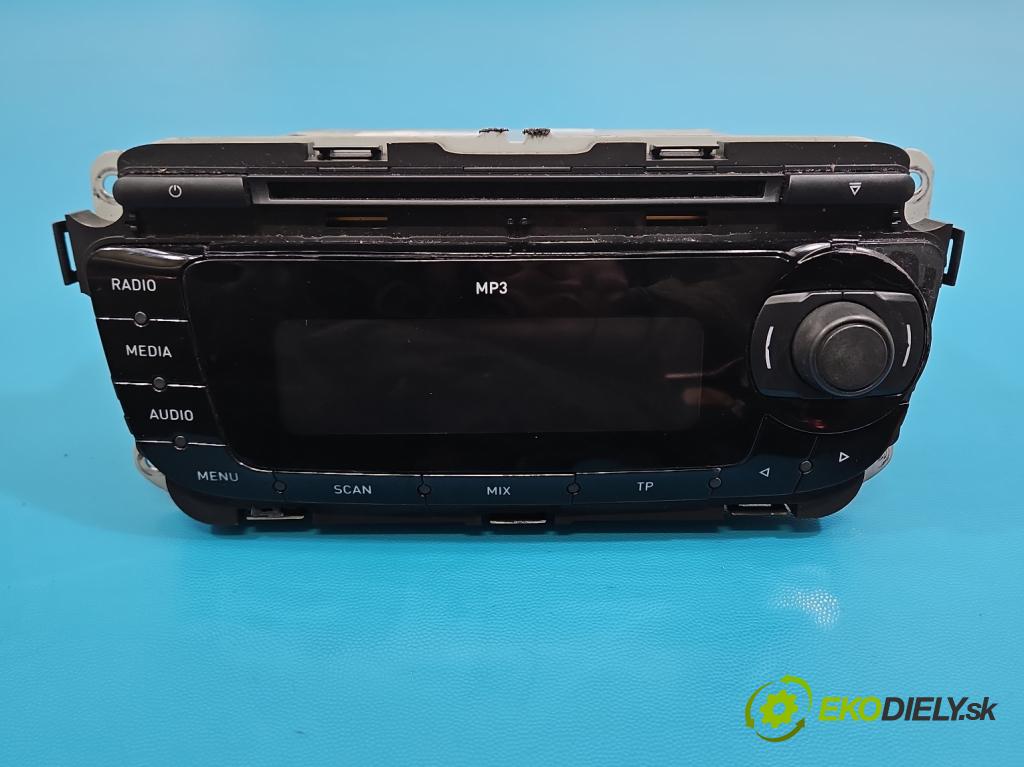 Seat Ibiza IV 6J 2008-2017 1.2 12V 69KM manual 51 kW 1198 cm3 3- Radio továrna: 6J0035153