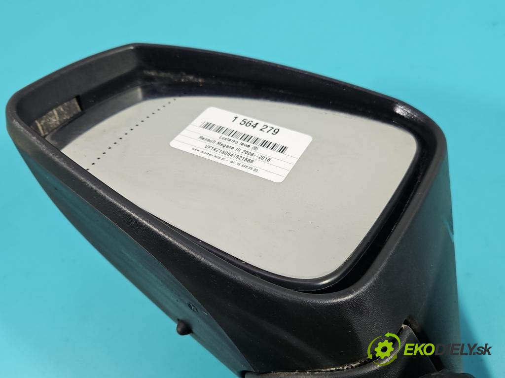 Renault Megane III 2008-2016 1.9 dci 131 hp manual 96 kW 1870 cm3 5- zpětné zrcátko levé  (Klika dveří ostatní)