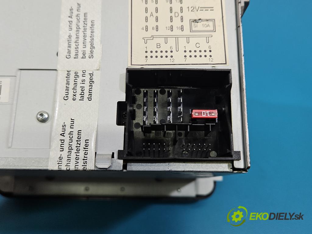 Vw Passat B6 2005-2010 2.0 tdi 140 HP manual 103 kW 1968 cm3 5- Radio originál 1K0035186R