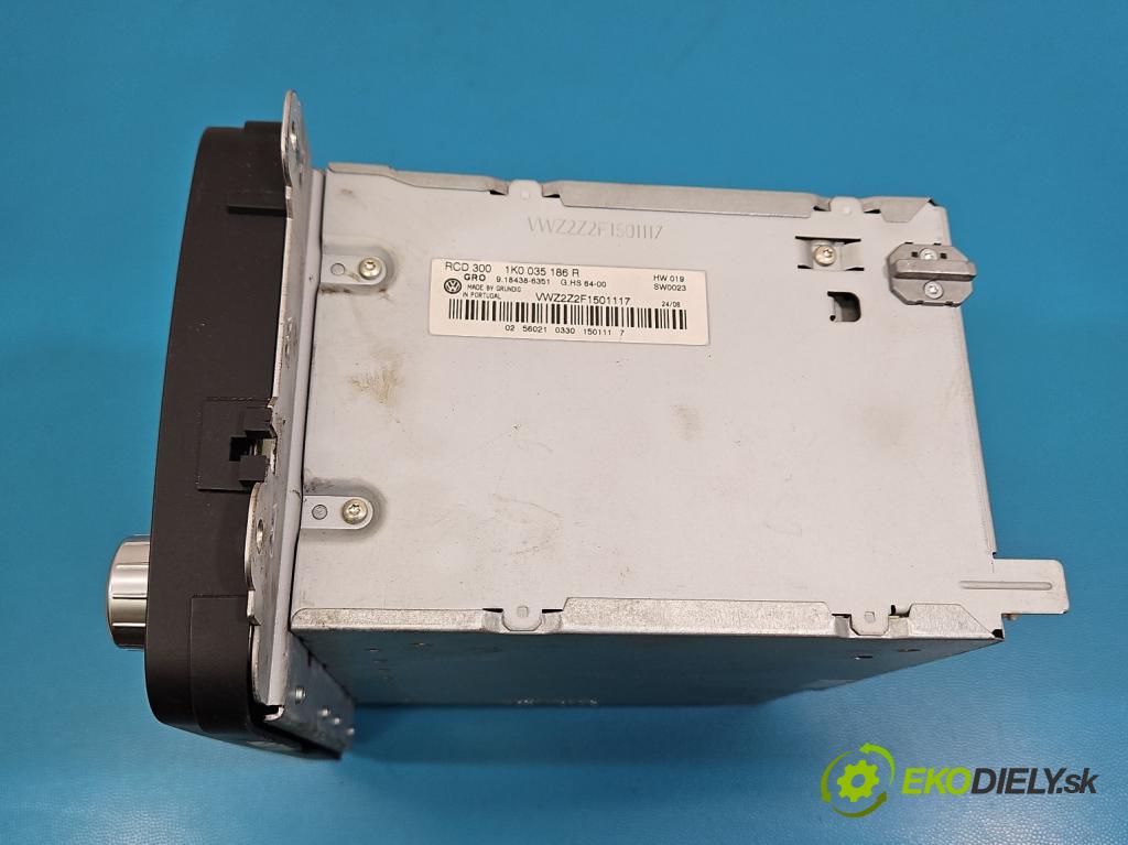 Vw Passat B6 2005-2010 2.0 tdi 140 HP manual 103 kW 1968 cm3 5- Radio originál 1K0035186R