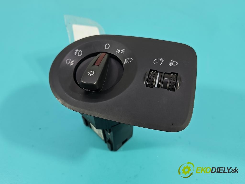 Seat Ibiza IV 6J 2008-2017 1.2 12V 69KM manual 51 kW 1198 cm3 3- Přepínač světel na deska: 6J1941531J