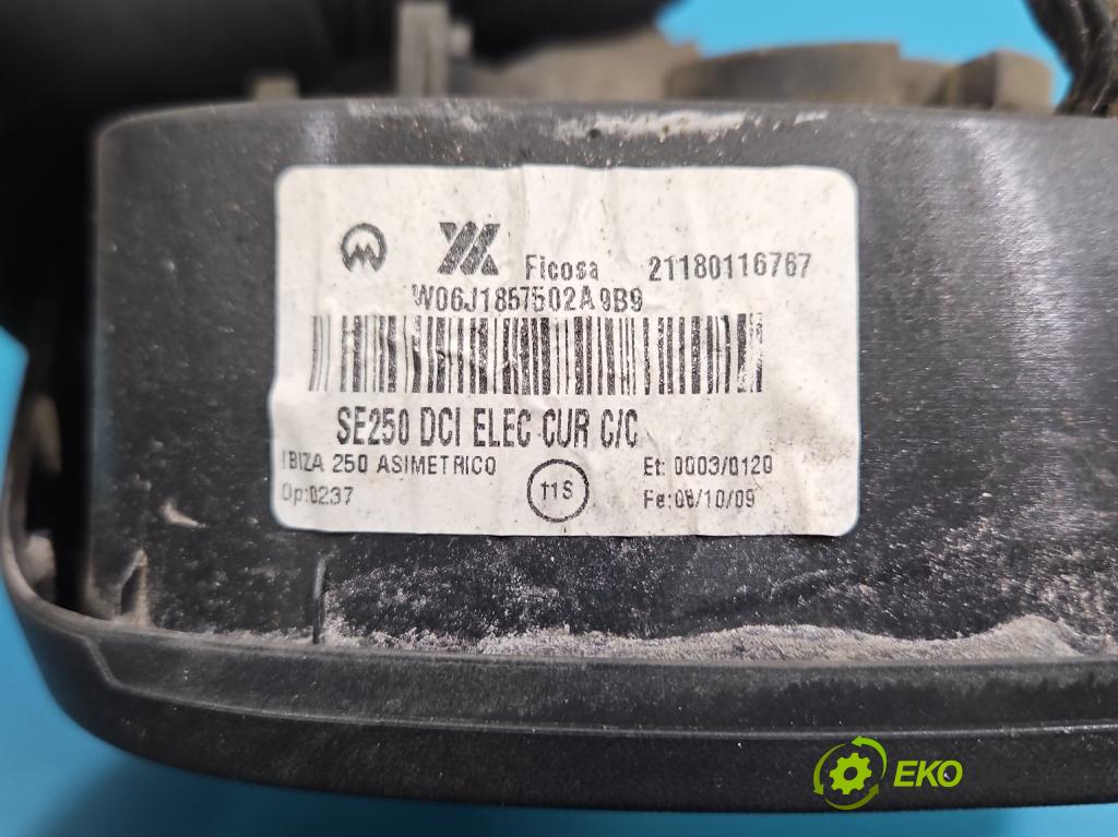 Seat Ibiza IV 6J 2008-2017 1.2 12V 69KM manual 51 kW 1198 cm3 3- zrkadlo pravé  (Kľučka dverí ostatné)