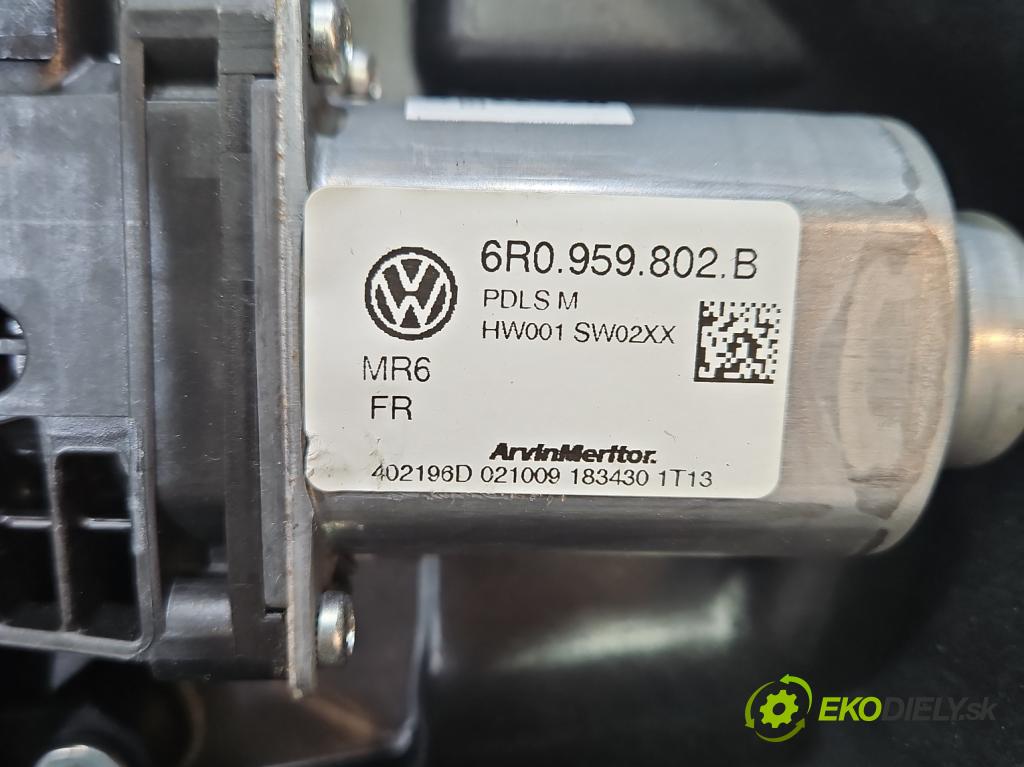 Seat Ibiza IV 6J 2008-2017 1.2 12V 69KM manual 51 kW 1198 cm3 3- mechanizmus okna predné pravý 6R0959802B