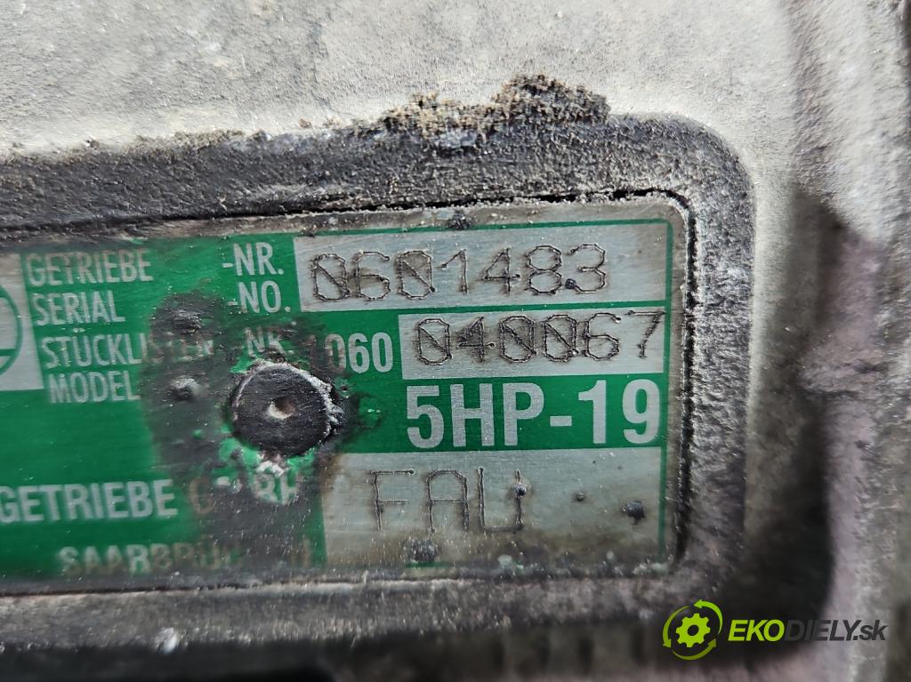 Audi A6 C5 1997-2004 2.5 tdi 179KM automatic 132 kW 2496 cm3 5- prevodovka stupeň,rýchlosť automat FAU