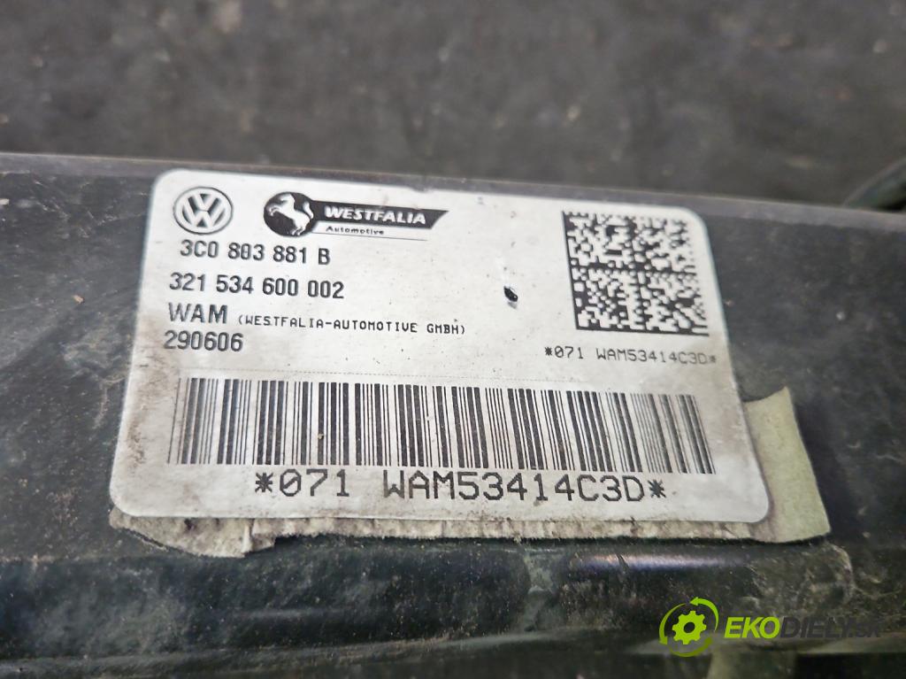 Vw Passat B6 2005-2010 2.0 tdi 140 hp manual 103 kW 1968 cm3 5- oko tažné  (Tažné zařízení)