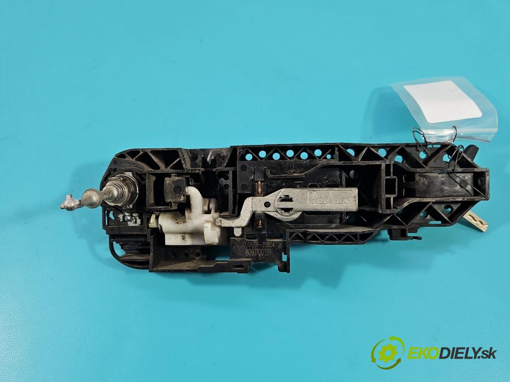 Renault Megane III 2008-2016 1.9 dci 131 HP manual 96 kW 1870 cm3 5- rukoväť predné ľavé mimo: 806070032R (Kľučka dverí vonkajšia predná ľavá)